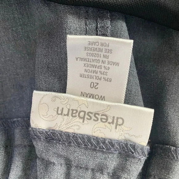 Dressbarn Wide Leg Casual Pull On Dress Pants Stretch Waist Women Plus Size 20 - Picture 5 of 8